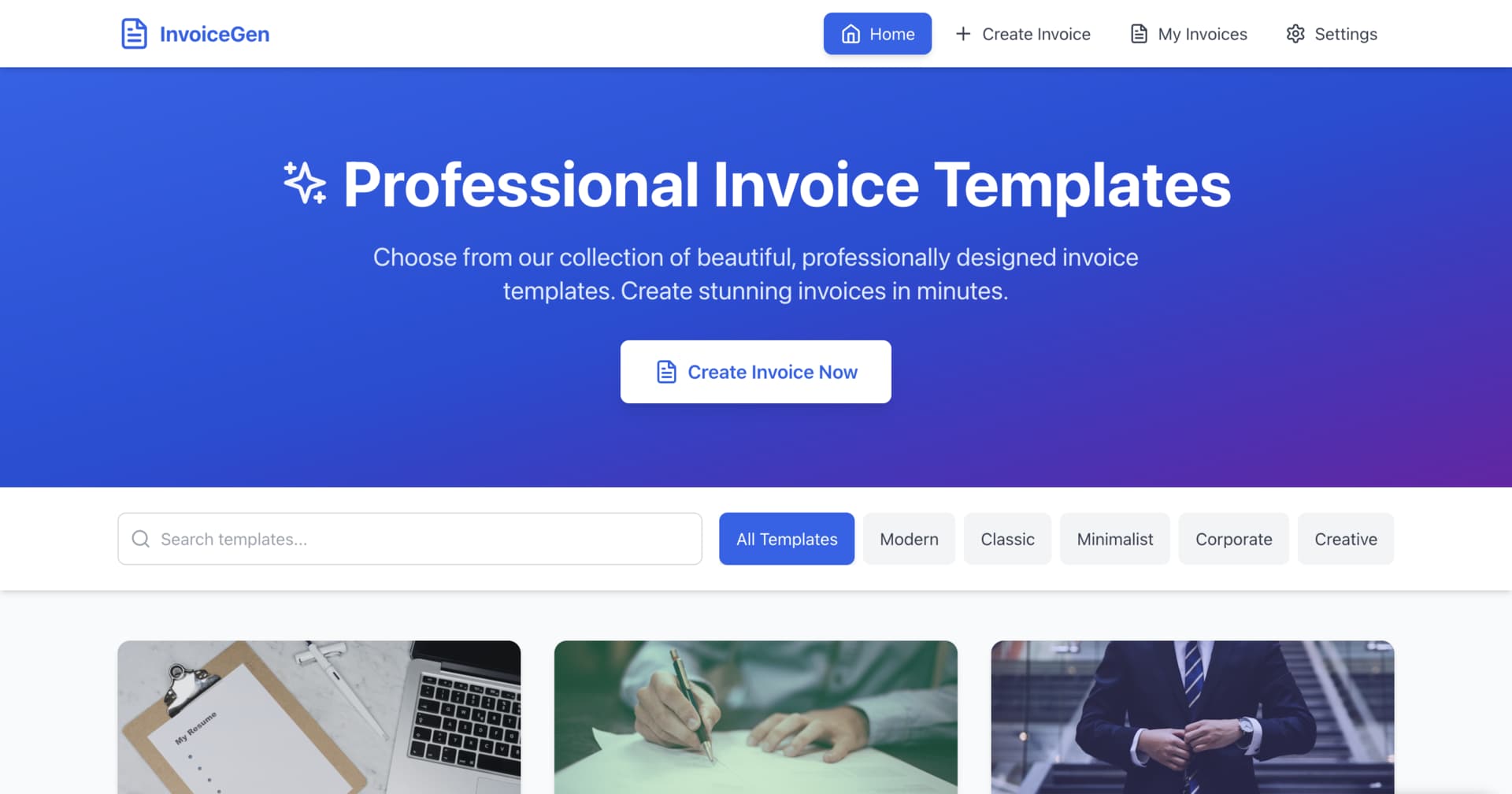Invoice UI